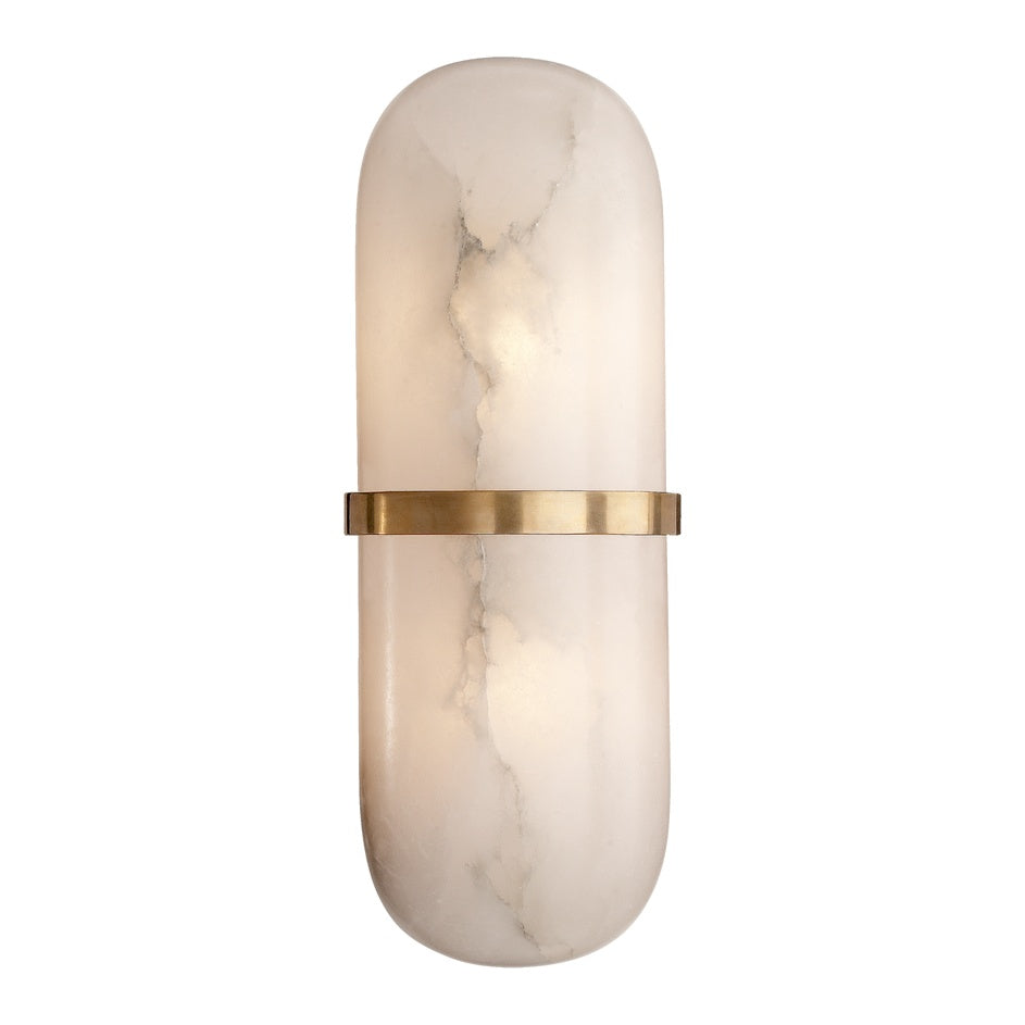 Melange Pill Form Sconce LIGHTING - sconce Visual Comfort Antique-Burnished Brass