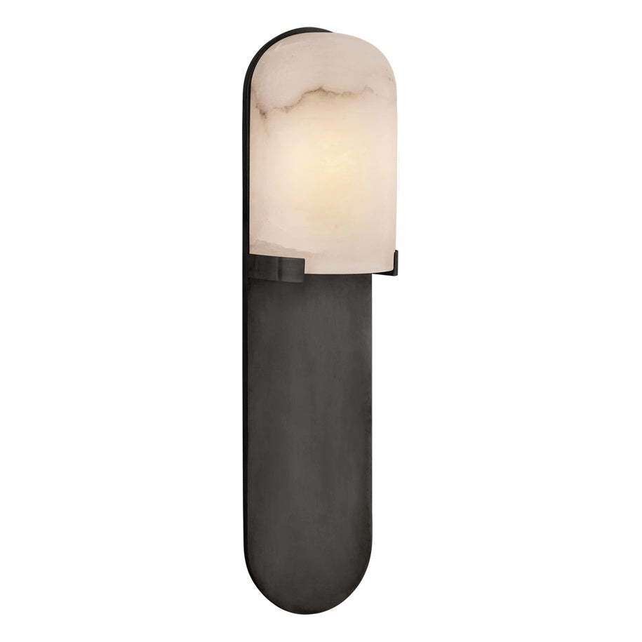 Melange Medium Elongated Pill Sconce LIGHTING - sconce Visual Comfort - Signature Bronze