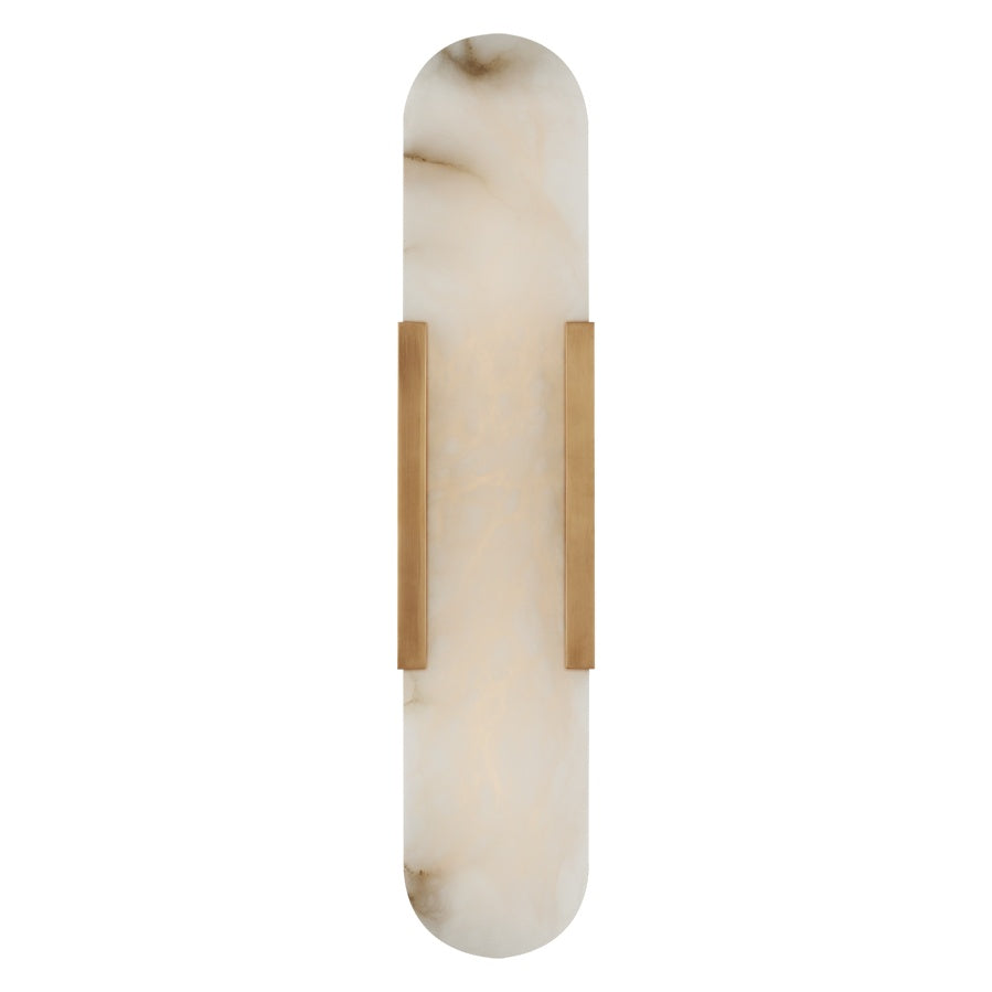 Melange 20" Elongated Sconce LIGHTING - sconce Visual Comfort - Signature Antique-Burnished Brass