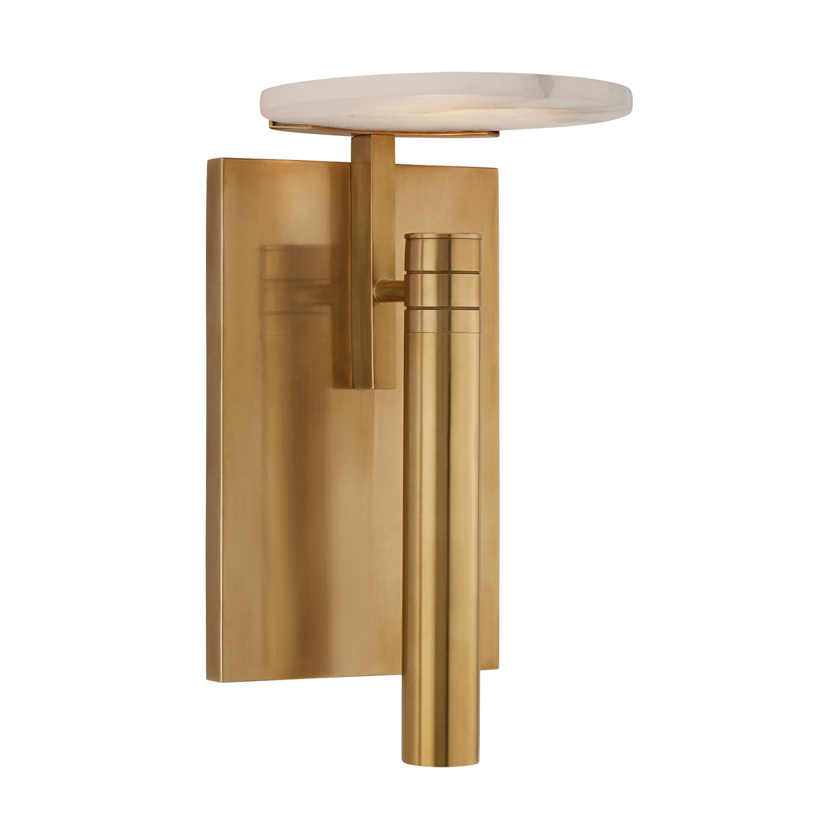 Melange Floating Disc Sconce LIGHTING - sconce Visual Comfort - Signature Antique-Burnished Brass