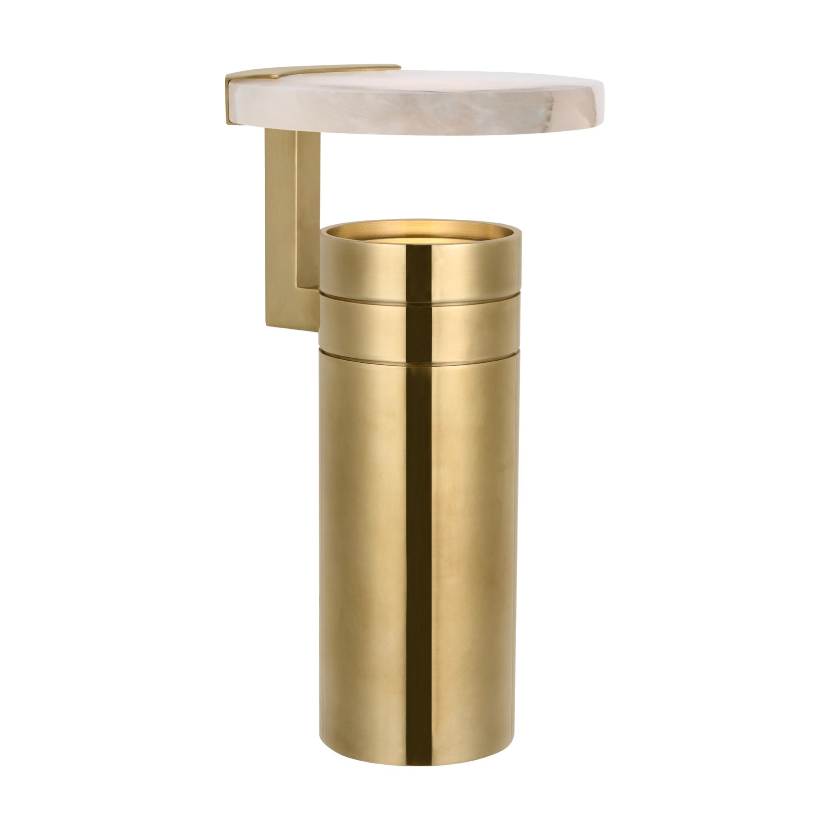 Melange 9" Rechargeable Floating Disc Accent Lamp LIGHTING - table lamp Visual Comfort Antique-Burnished Brass