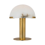 Melange 12" Rechargeable Table Lamp LIGHTING - table lamp Visual Comfort Antique-Burnished Brass