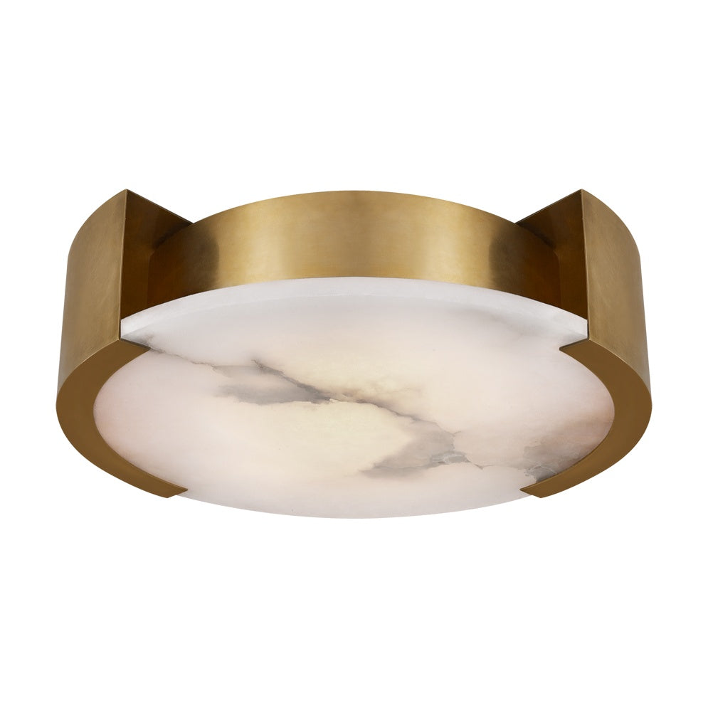 Melange Large Flush Mount LIGHTING - flush mount Visual Comfort - Signature Antique-Burnished Brass
