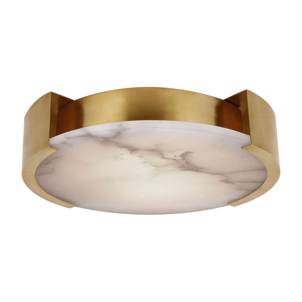 Melange X-Large Flush Mount LIGHTING - flush mount Visual Comfort - Signature Antique-Burnished Brass