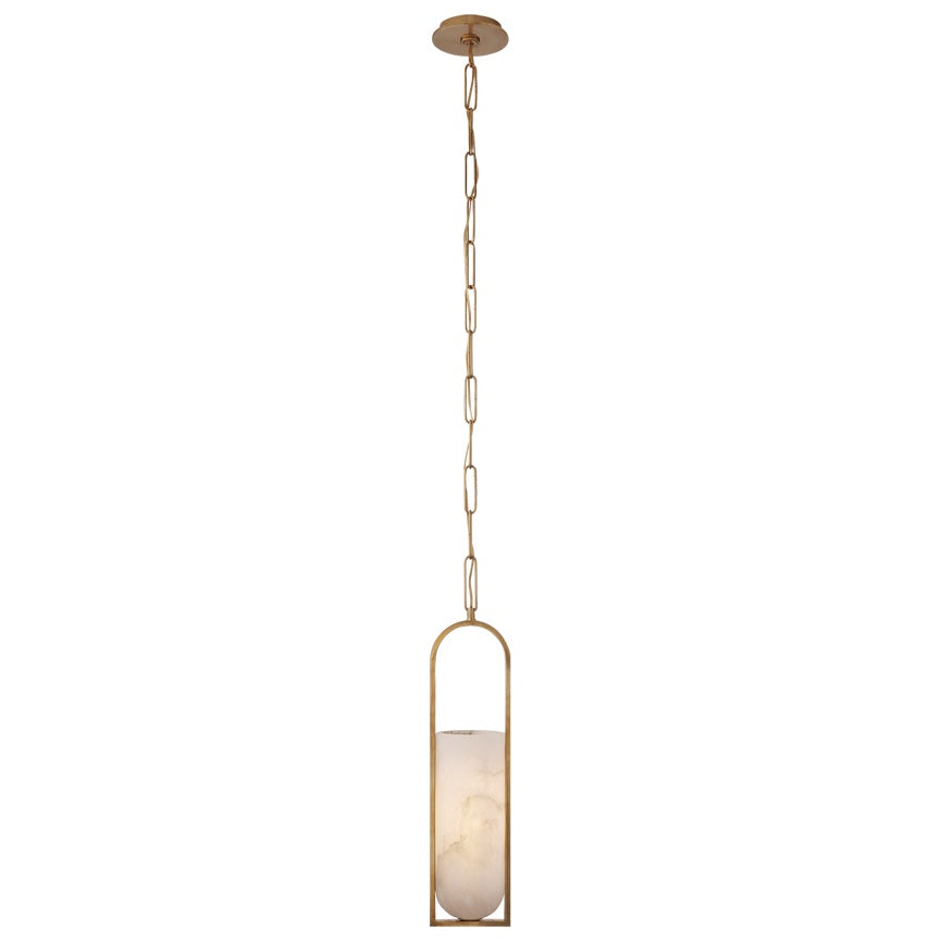 Melange Small Elongated Pendant LIGHTING - pendant Visual Comfort - Signature Antique-Burnished Brass