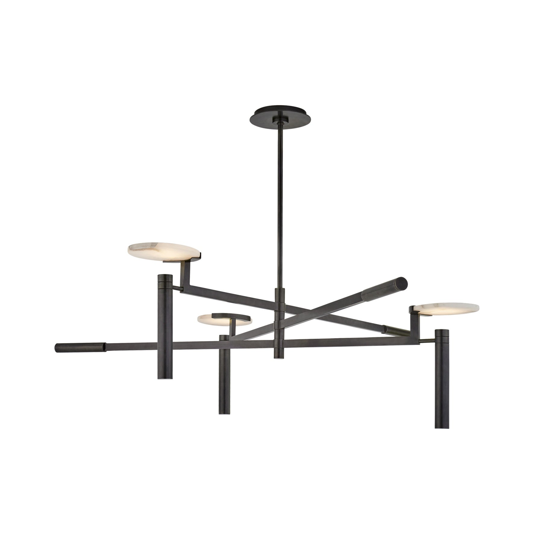 Melange Large Floating Disc Chandelier LIGHTING - chandelier Visual Comfort - Signature Bronze