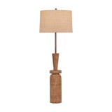 Kinloch Floor Lamp LIGHTING - Floor Lamp Hudson Valley Lighting Bronze Leaf/ceramic Ash Brown