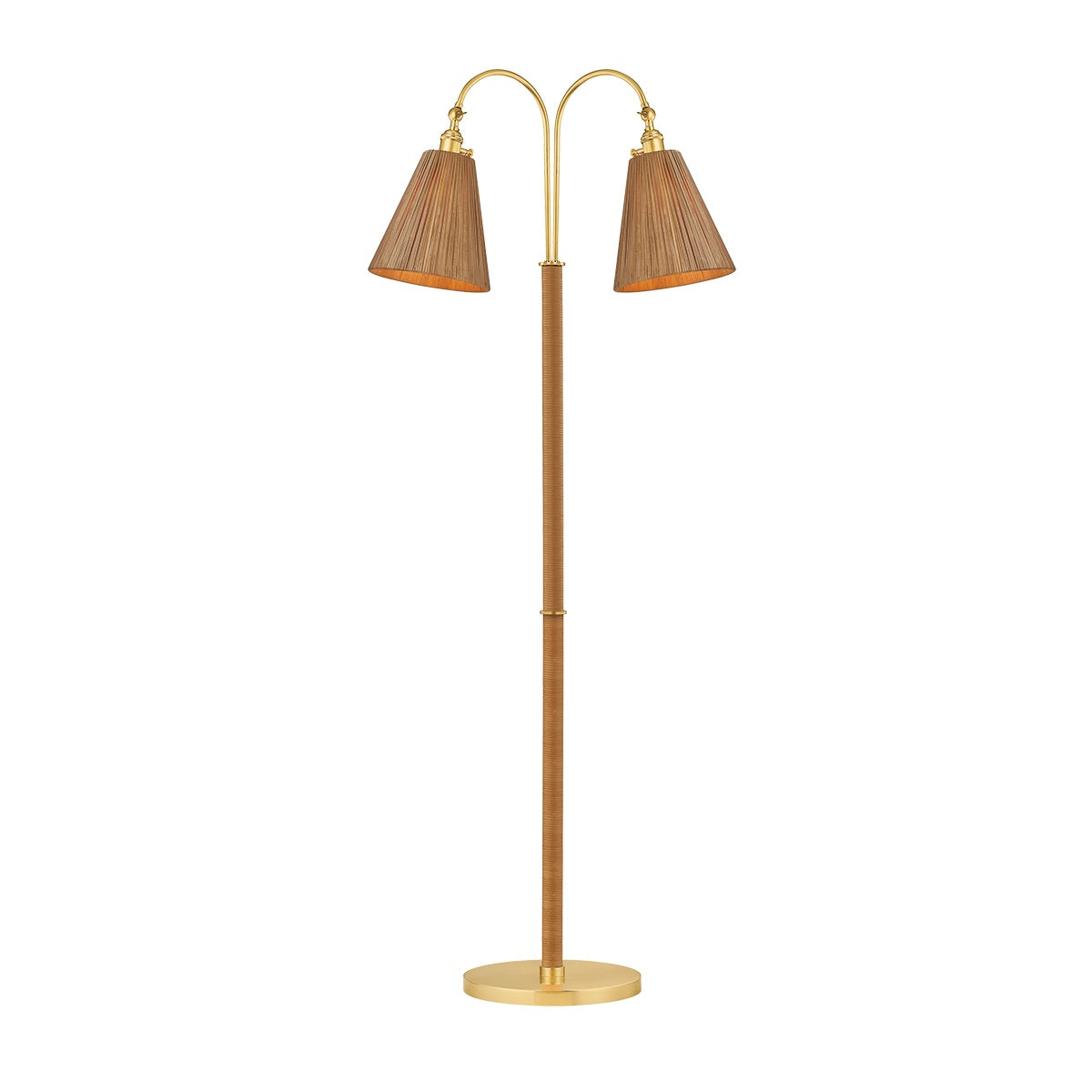 Ruthin Floor Lamp LIGHTING - Floor Lamp Hudson Valley Lighting Aged Brass