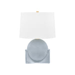 Leeston Table Lamp LIGHTING - table lamp Hudson Valley Lighting Aged Brass / Ceramic Reactive Slate