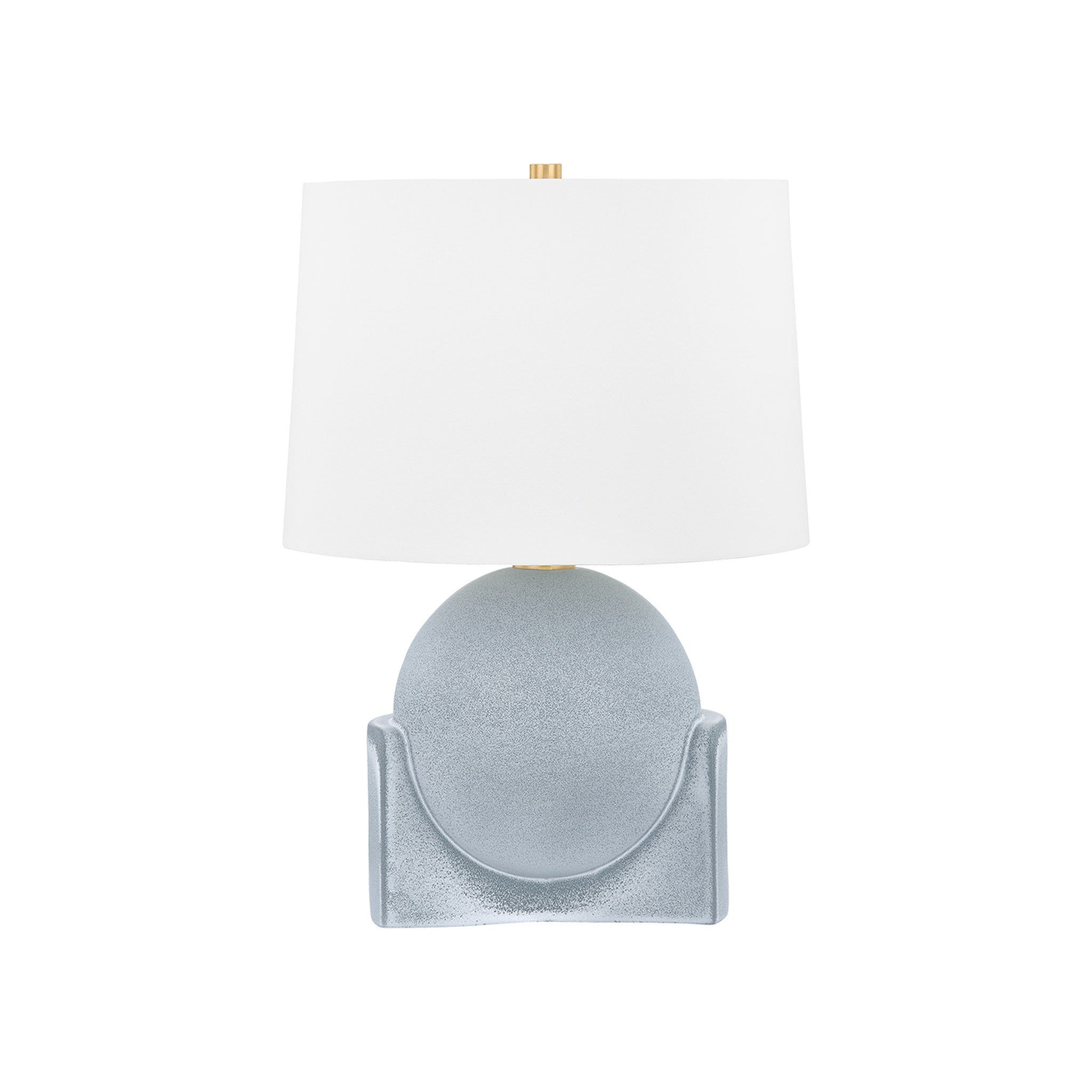 Leeston Table Lamp LIGHTING - table lamp Hudson Valley Lighting Aged Brass / Ceramic Reactive Slate