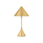 Salma Rechargeable Table Lamp LIGHTING - table lamp Hudson Valley Lighting Aged Brass