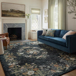 Rifle Paper Co. x Loloi Laurel Navy Sample Rug No.2 RUGS - synthetic Loloi 18" x 18"