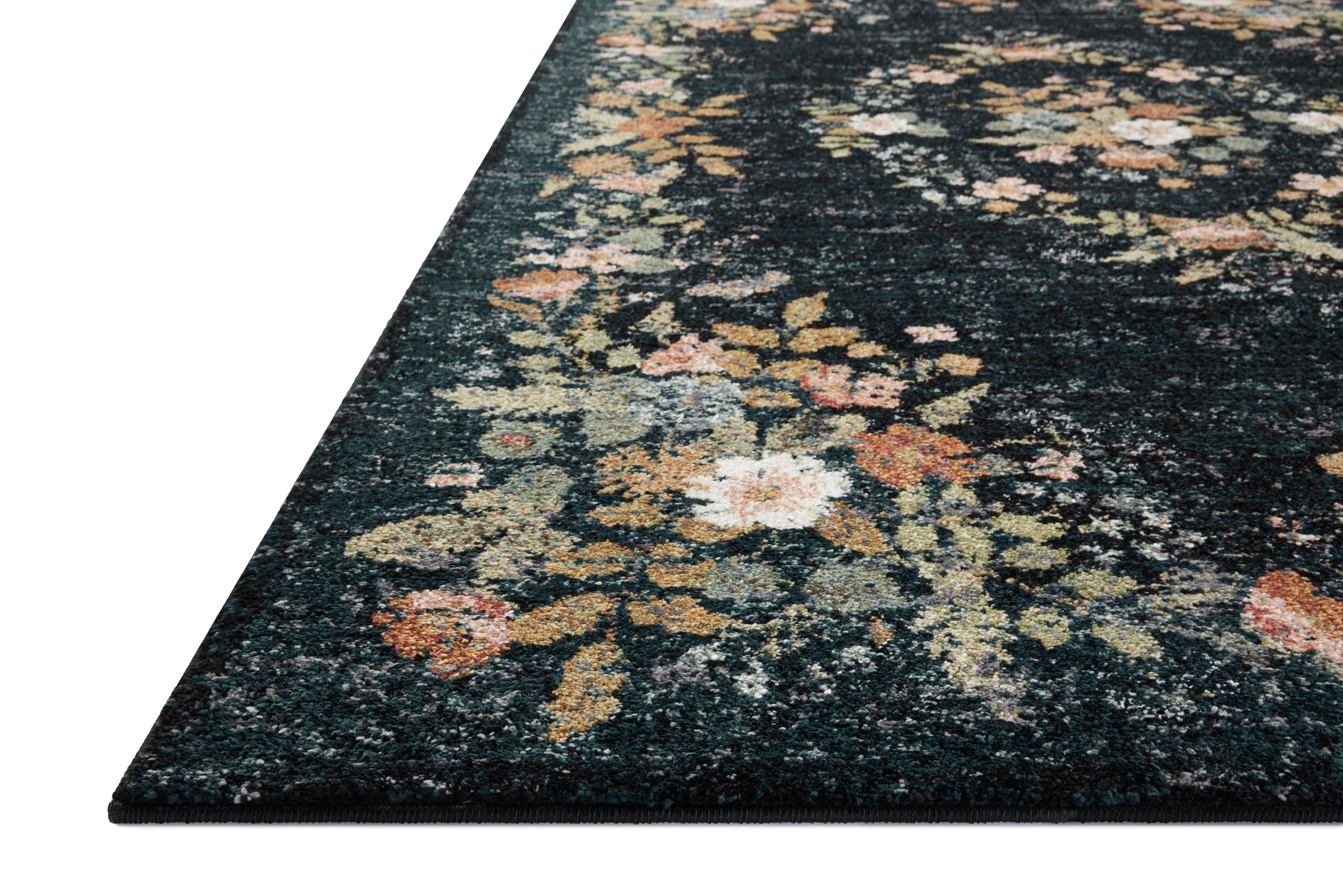 Rifle Paper Co. x Loloi Laurel Navy Rug No.2 RUGS - synthetic Loloi 2'8" x 4'