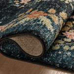 Rifle Paper Co. x Loloi Laurel Navy Sample Rug No.2 RUGS - synthetic Loloi 18" x 18"