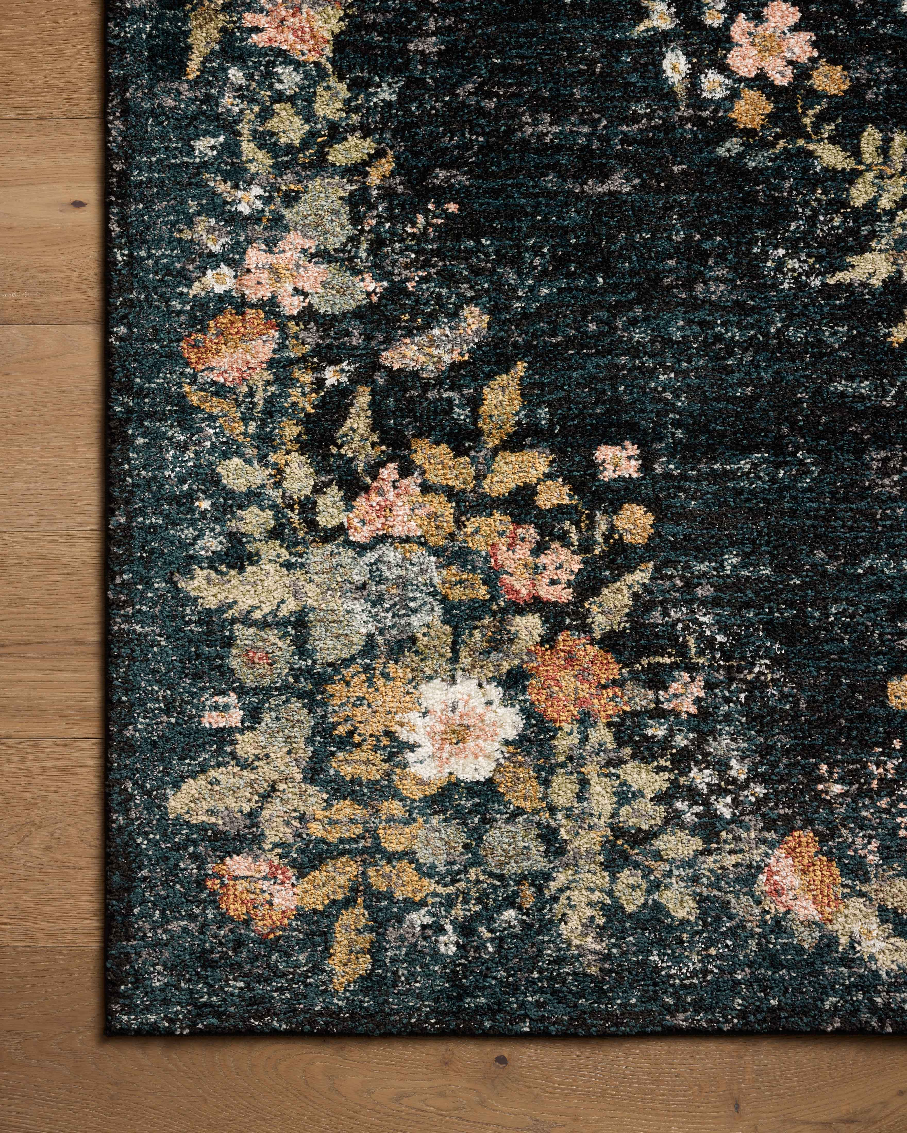 Rifle Paper Co. x Loloi Laurel Navy Rug No.2 RUGS - synthetic Loloi 2'8" x 4'