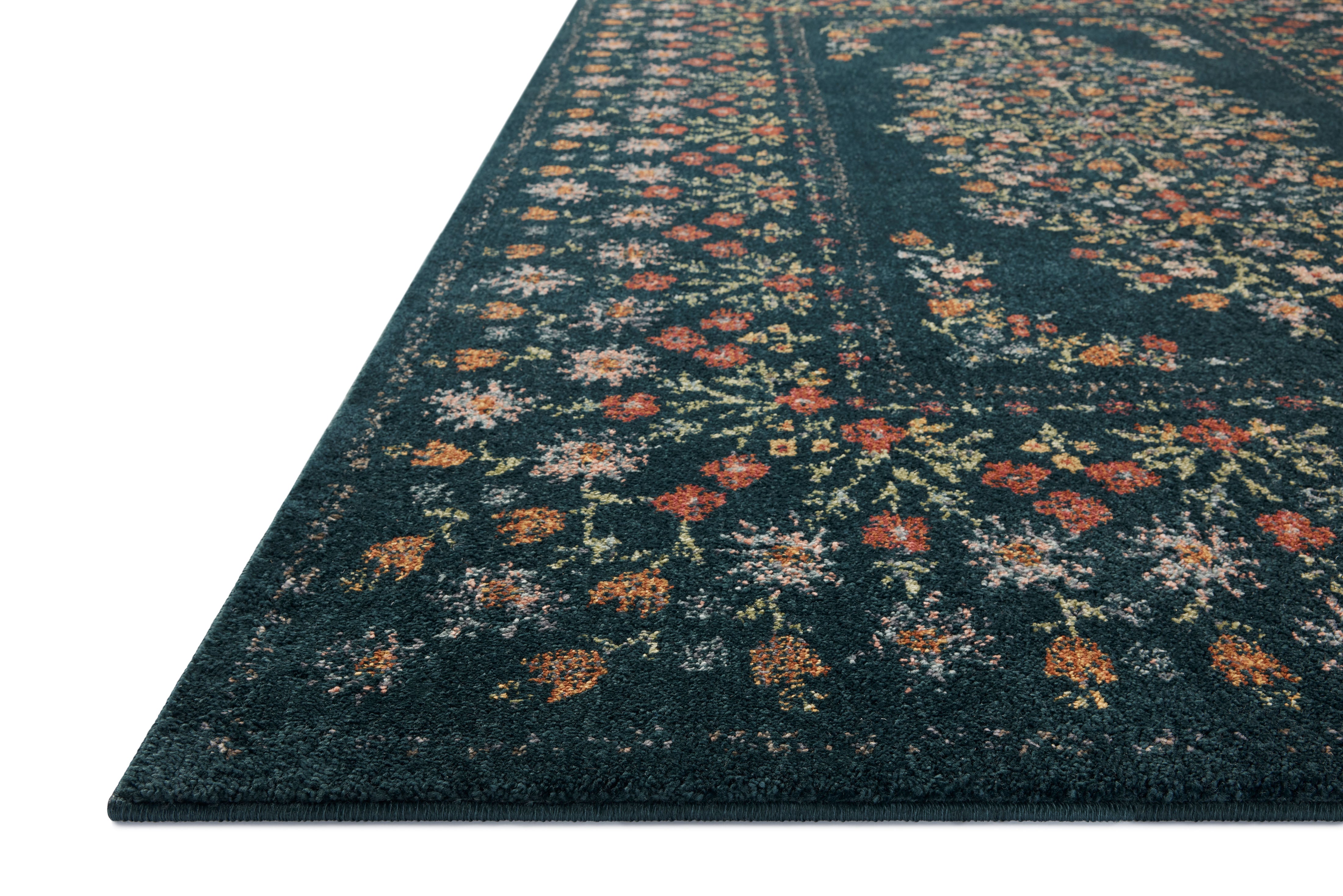 Rifle Paper Co. x Loloi Laurel Navy Rug No.2 RUGS - synthetic Loloi