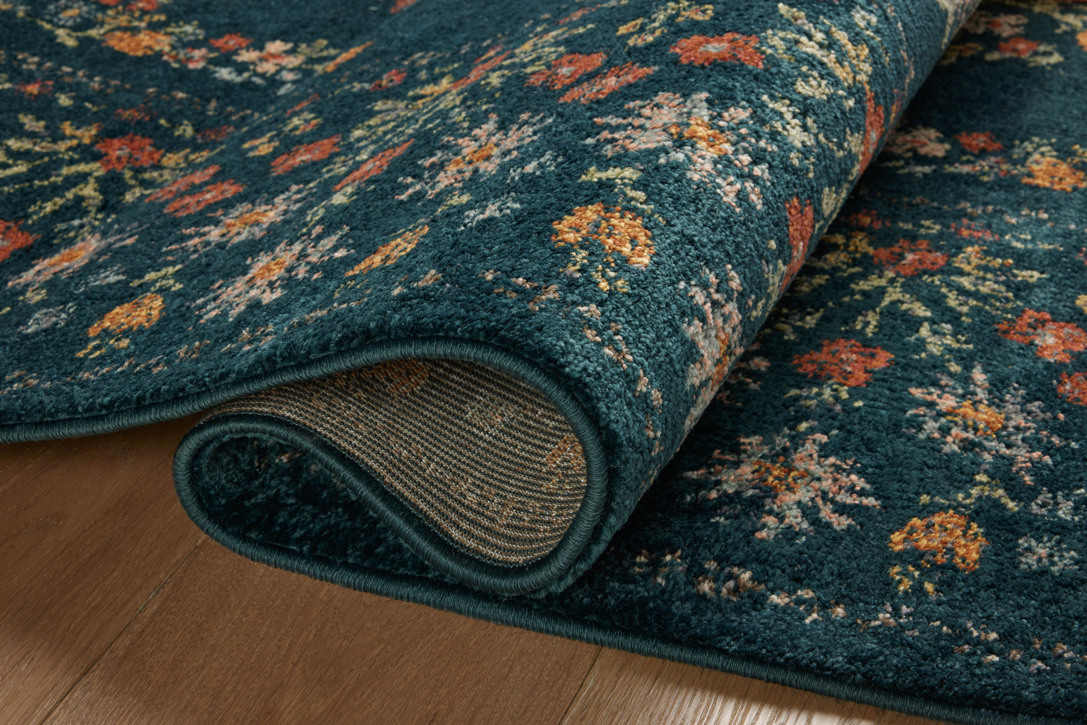 Rifle Paper Co. x Loloi Laurel Navy Rug No.2 RUGS - synthetic Loloi