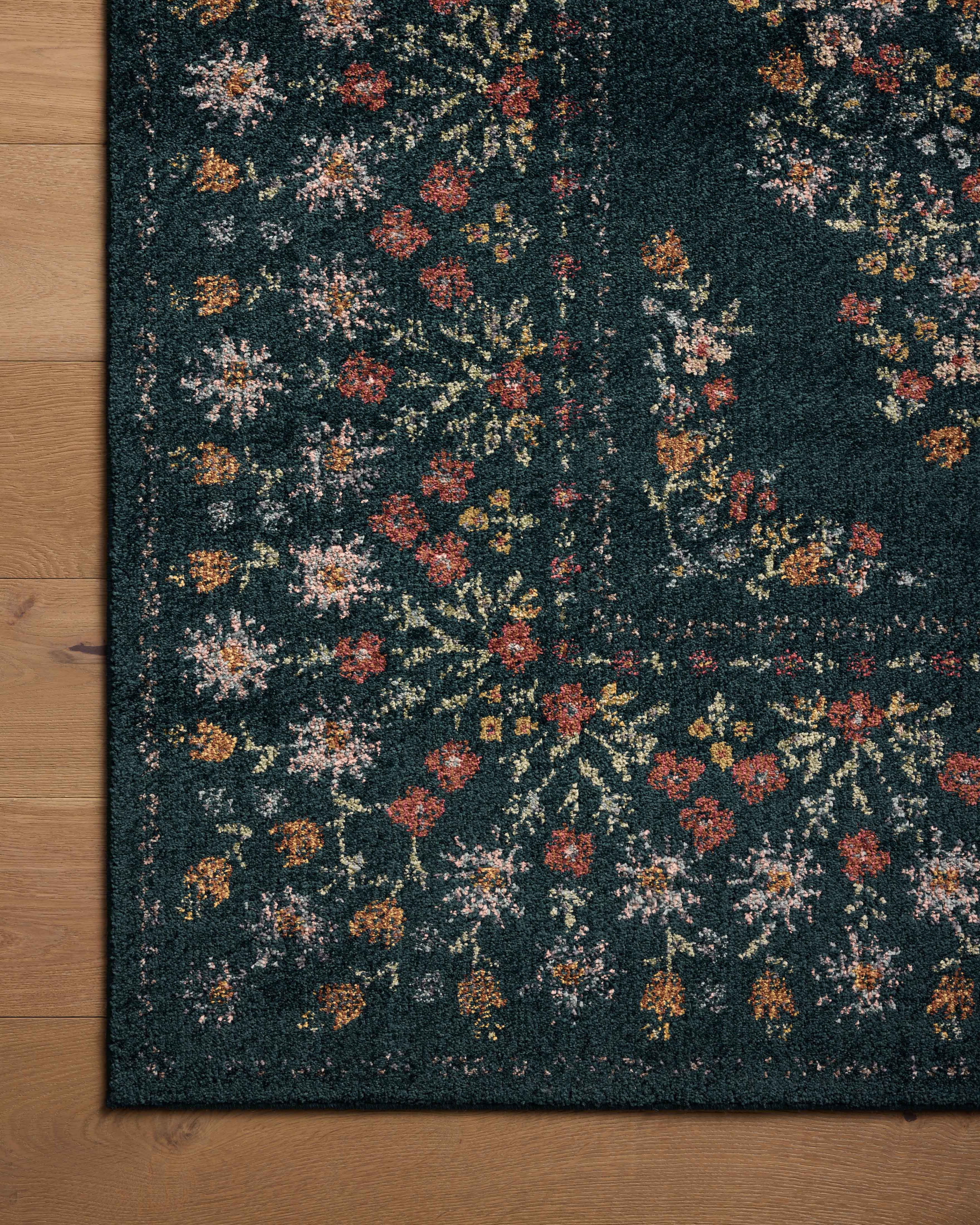Rifle Paper Co. x Loloi Laurel Navy Sample Rug No.2 RUGS - synthetic Loloi