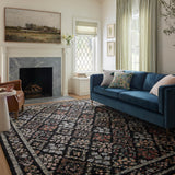 Rifle Paper Co. x Loloi Laurel Parquet Black Rug 0-RUGS-patterned Loloi