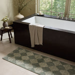 Chris Loves Julia x Loloi Lawrence Mist / Ivory Bath Mat - Rug & Weave