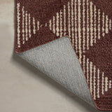 Chris Loves Julia x Loloi Lawrence Plum / Ivory Bath Mat - Rug & Weave