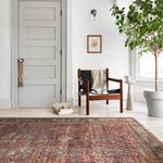 Loloi Layla Brick / Blue Rug 1-patterned Loloi