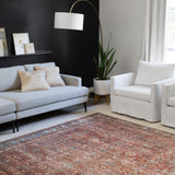 Loloi Layla Brick / Blue Rug 1-patterned Loloi