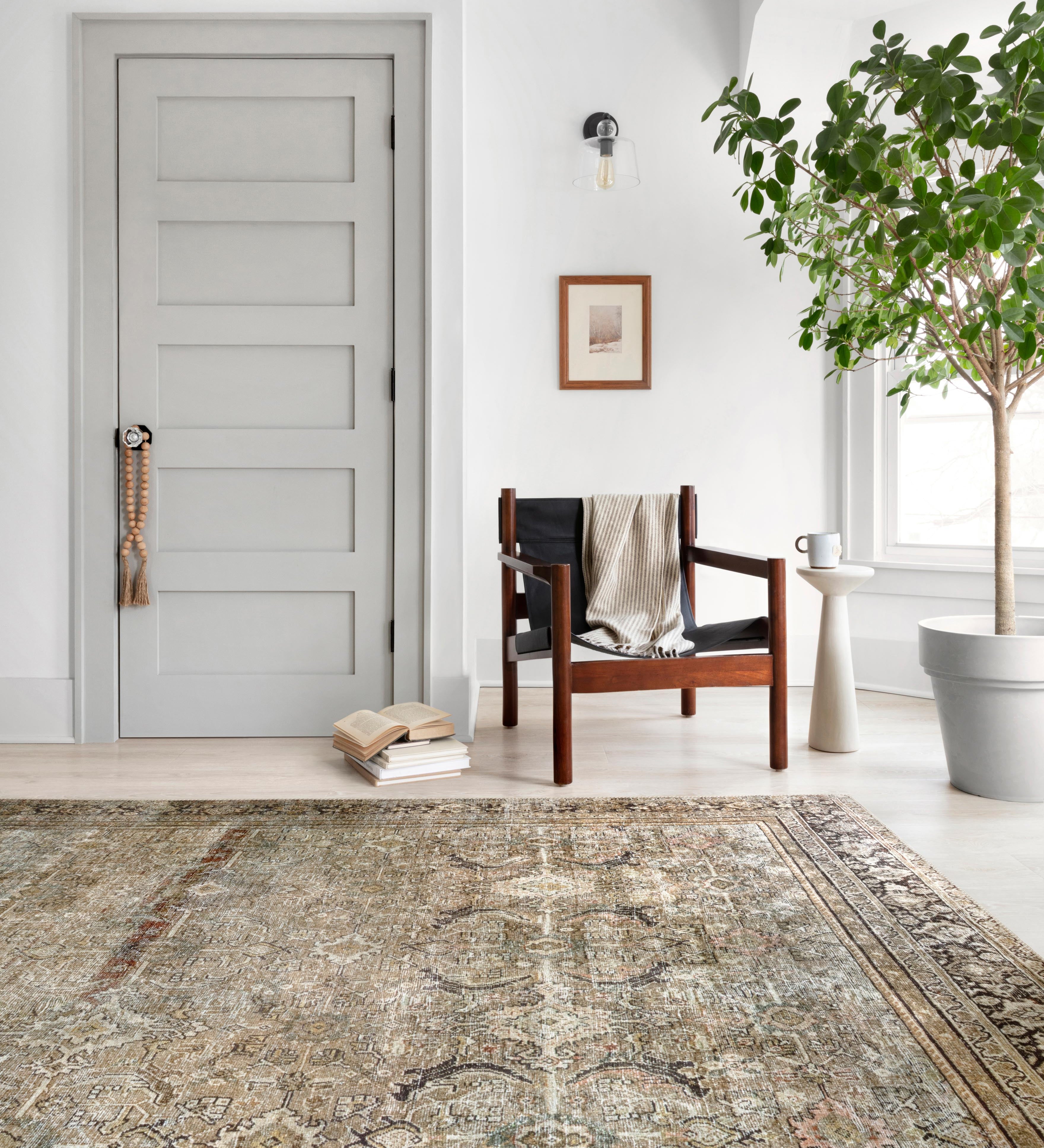 Loloi Layla Olive / Charcoal Rug 0-RUGS-patterned Loloi