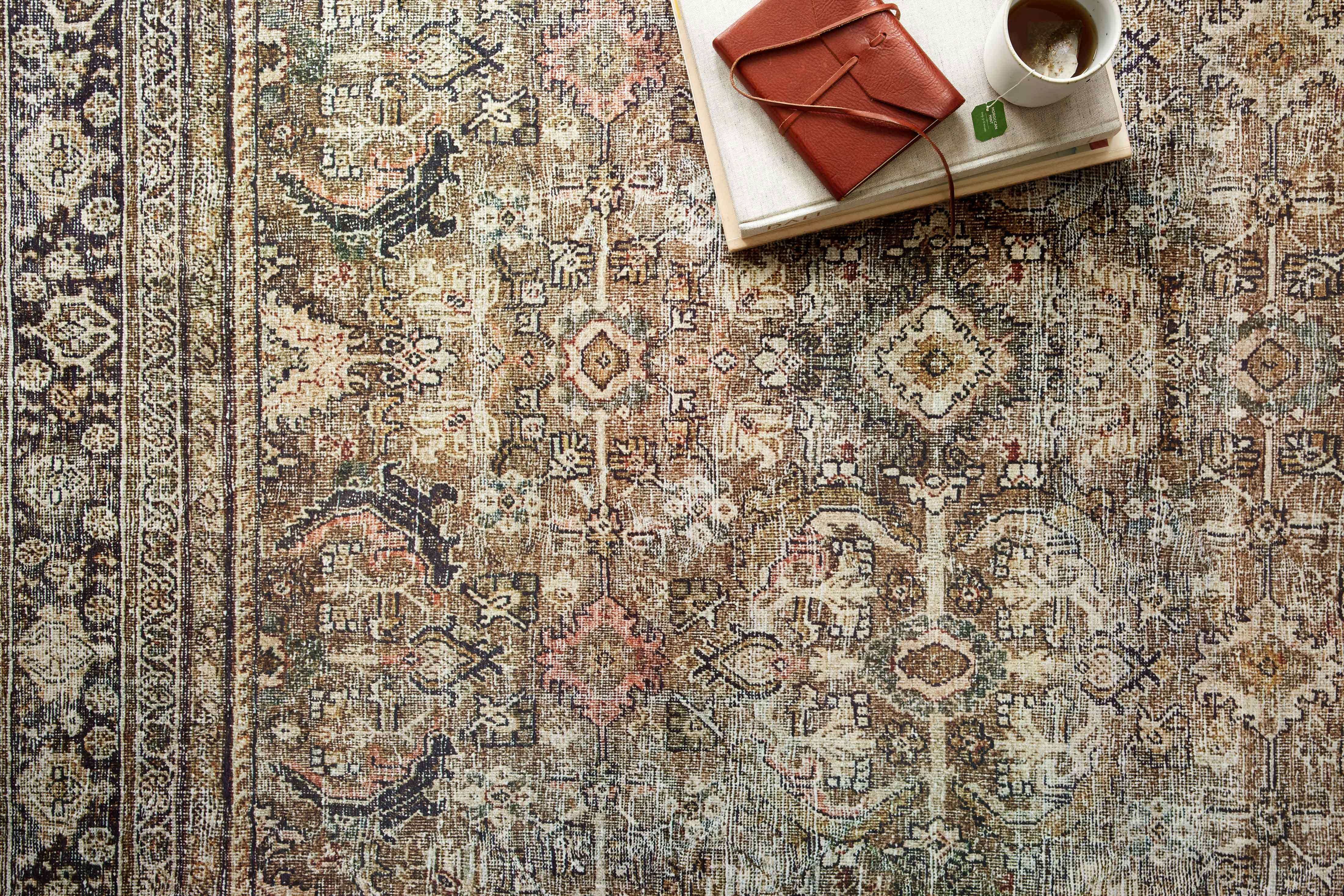 Loloi Layla Olive / Charcoal Rug 0-RUGS-patterned Loloi