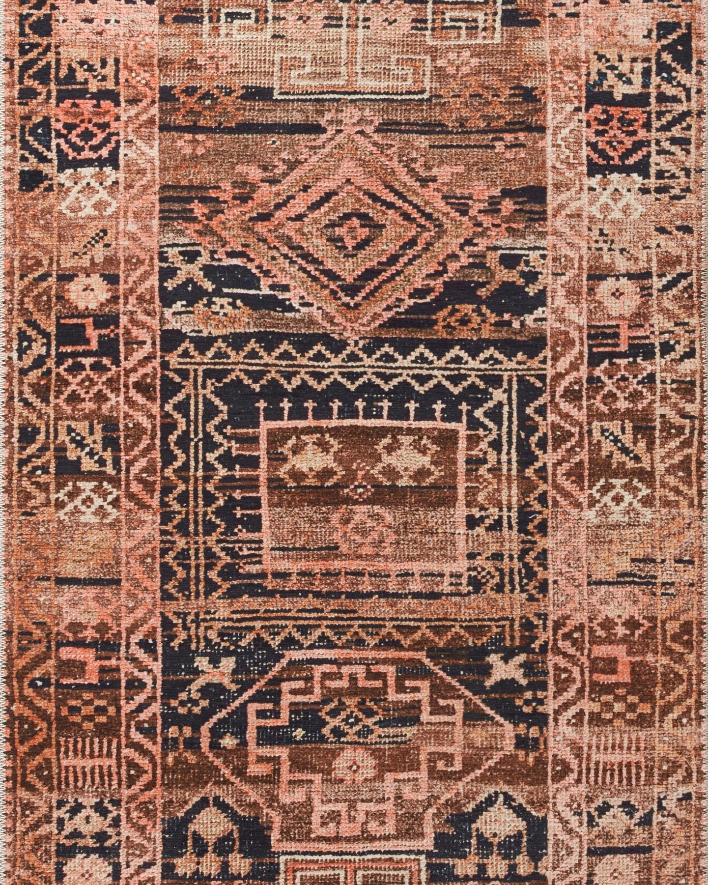 Loloi Layla Mocha / Blush Rug RUGS - patterned Loloi