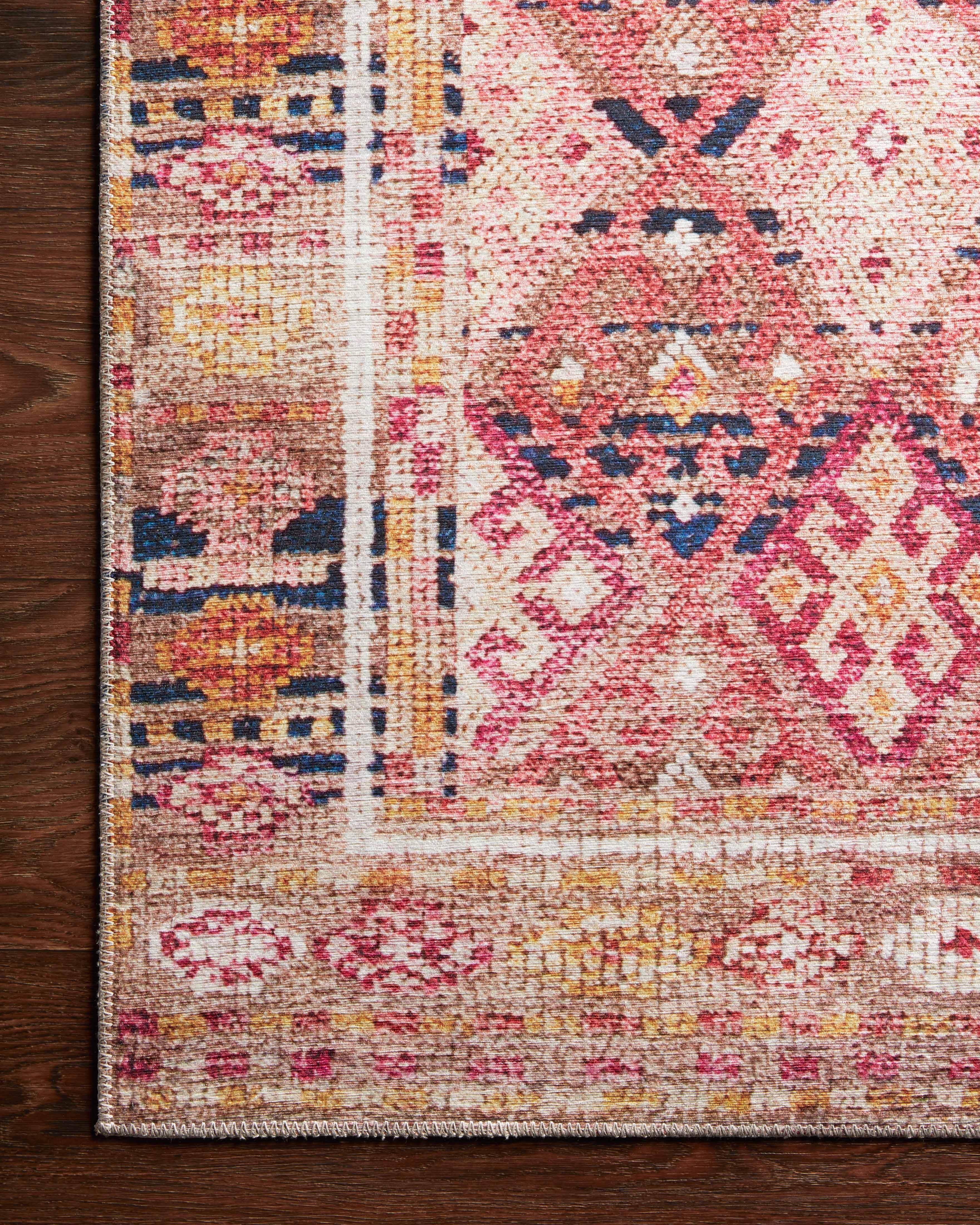 Loloi Layla Magenta / Multi Rug RUGS - synthetic Loloi