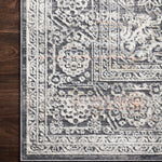 Loloi Lucia Steel / Ivory Rug RUGS - synthetic Loloi