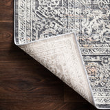 Loloi Lucia Steel / Ivory Rug RUGS - synthetic Loloi