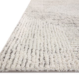 Loloi Levitt Shag Ivory / Grey Rug 0-RUGS-patterned Loloi