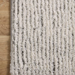 Loloi Levitt Shag Ivory / Grey Rug 0-RUGS-patterned Loloi