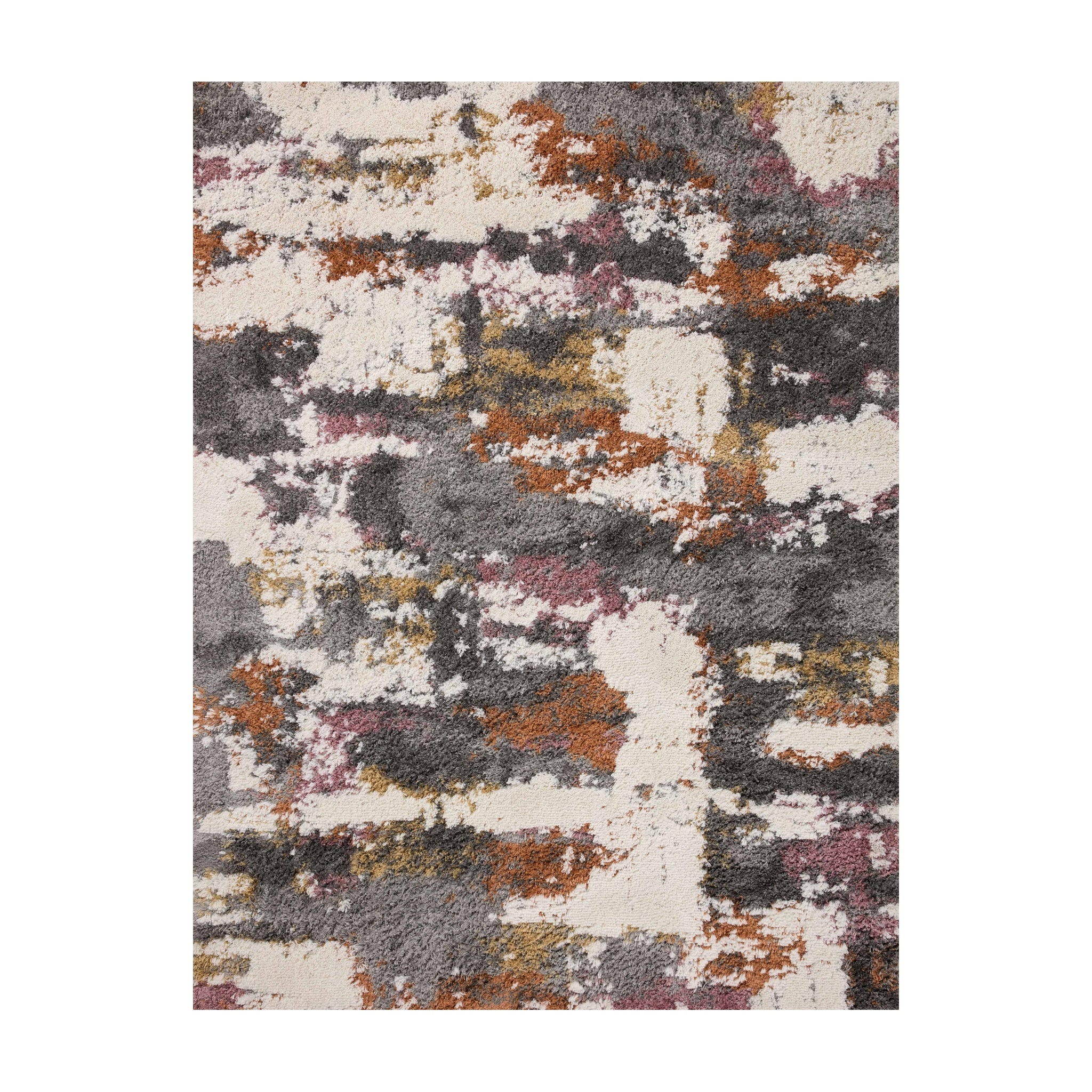 Loloi Levitt Shag Grey / Multi Rug RUGS - synthetic Loloi 18" x 18"