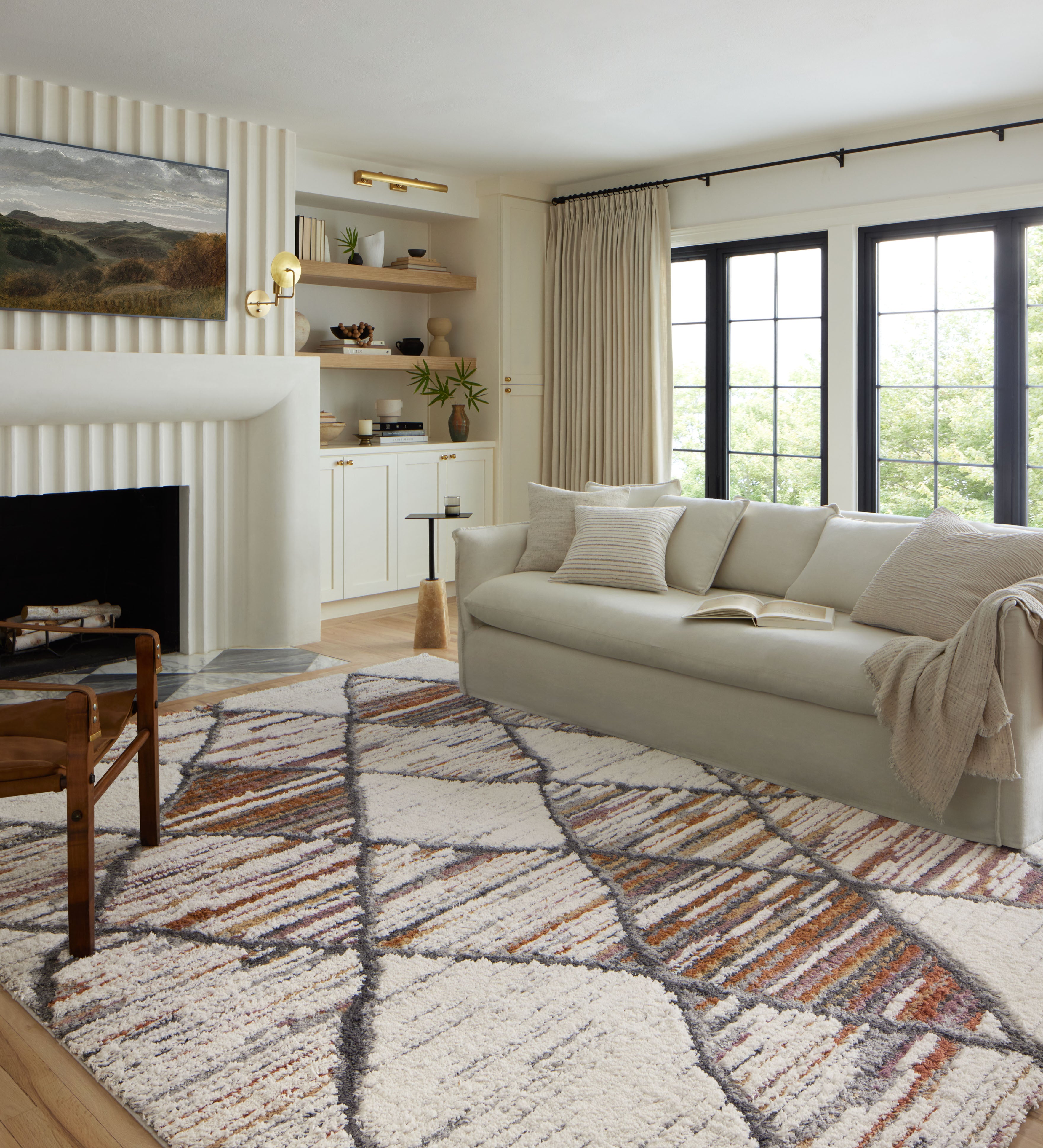 Loloi Levitt Shag Ivory / Fiesta Rug RUGS - synthetic Loloi