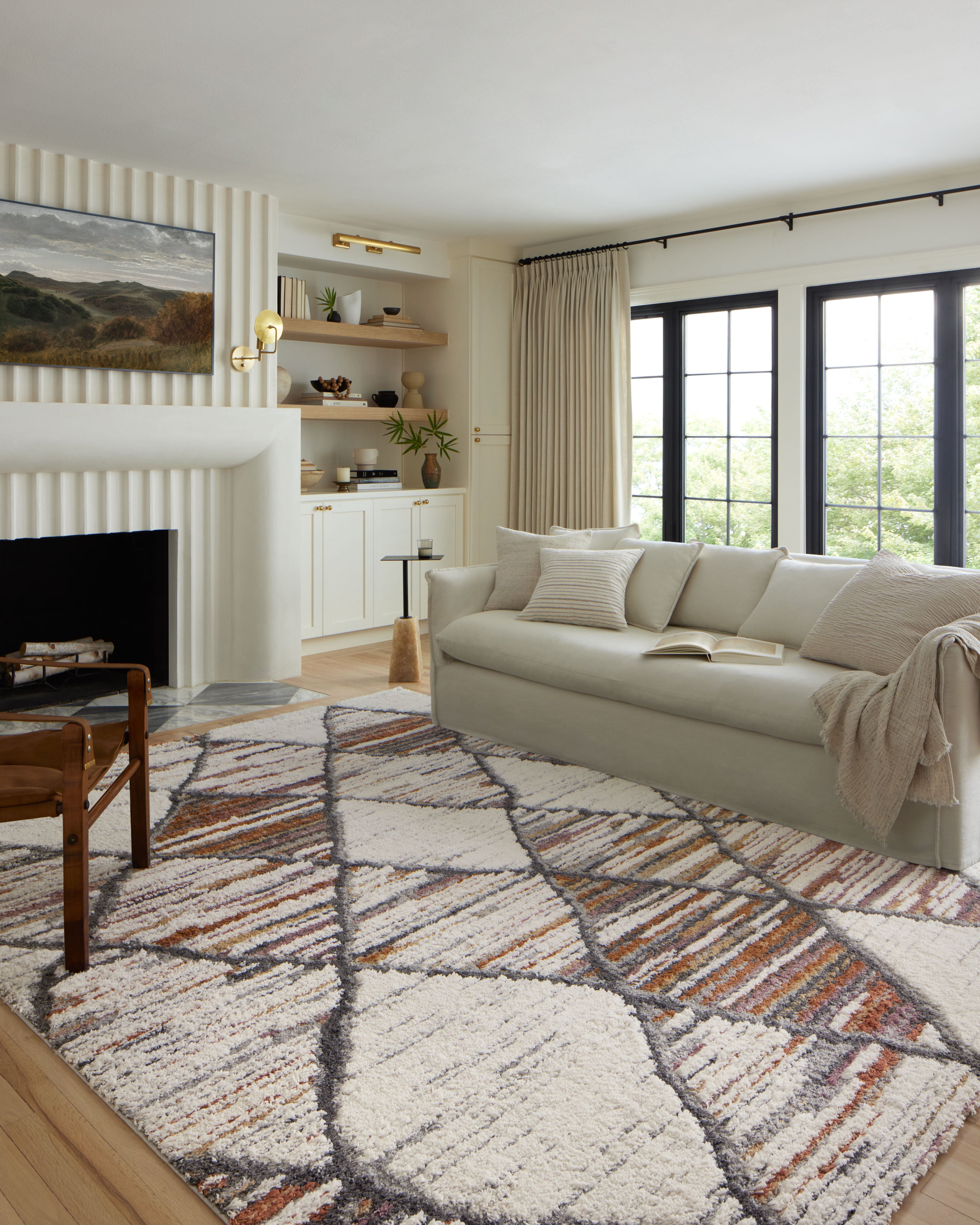 Loloi Levitt Shag Ivory / Fiesta Rug RUGS - synthetic Loloi