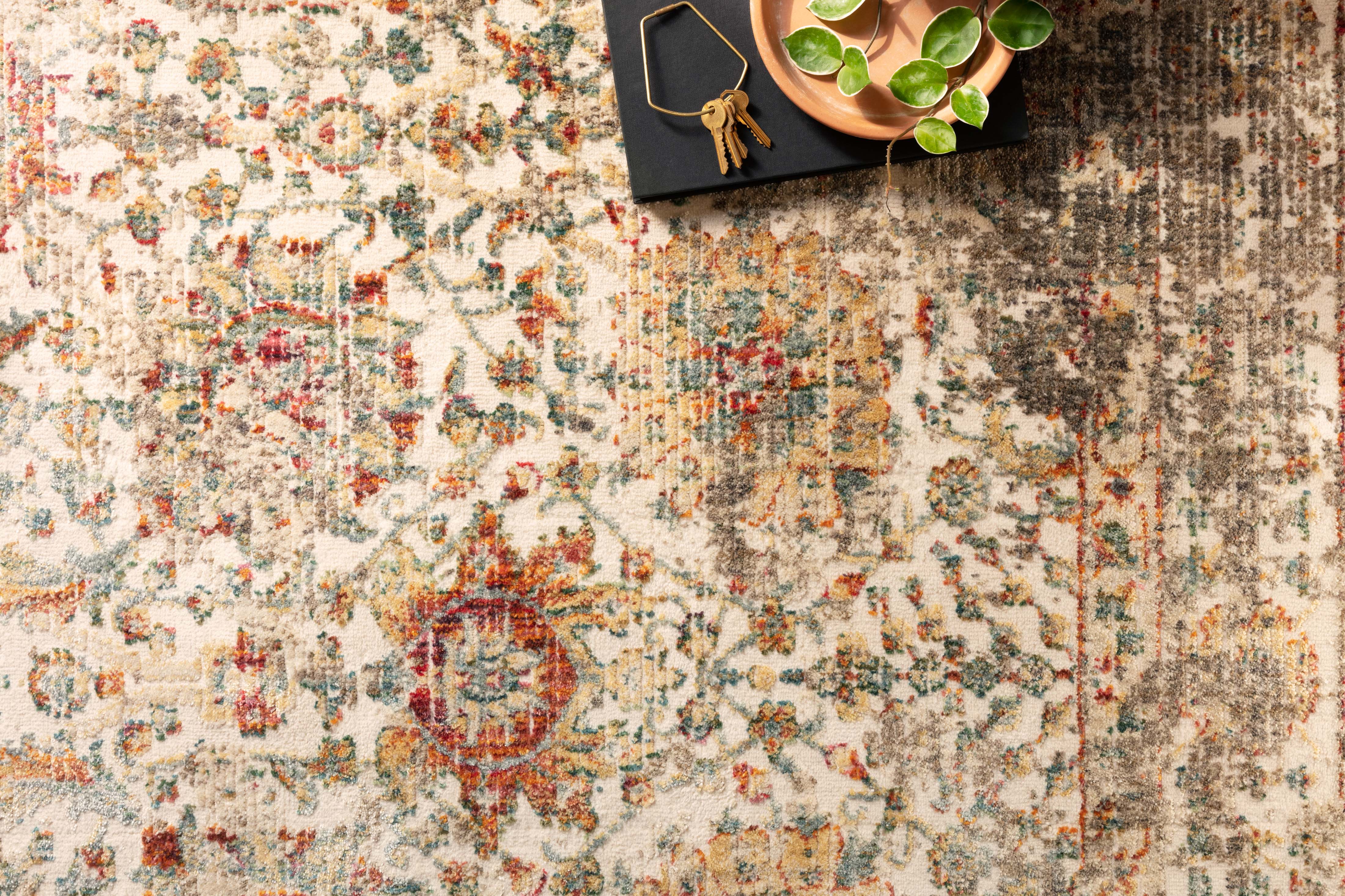 Magnolia Home By Joanna Gaines x Loloi Linnea Multi / Taupe Rug RUGS - synthetic Loloi