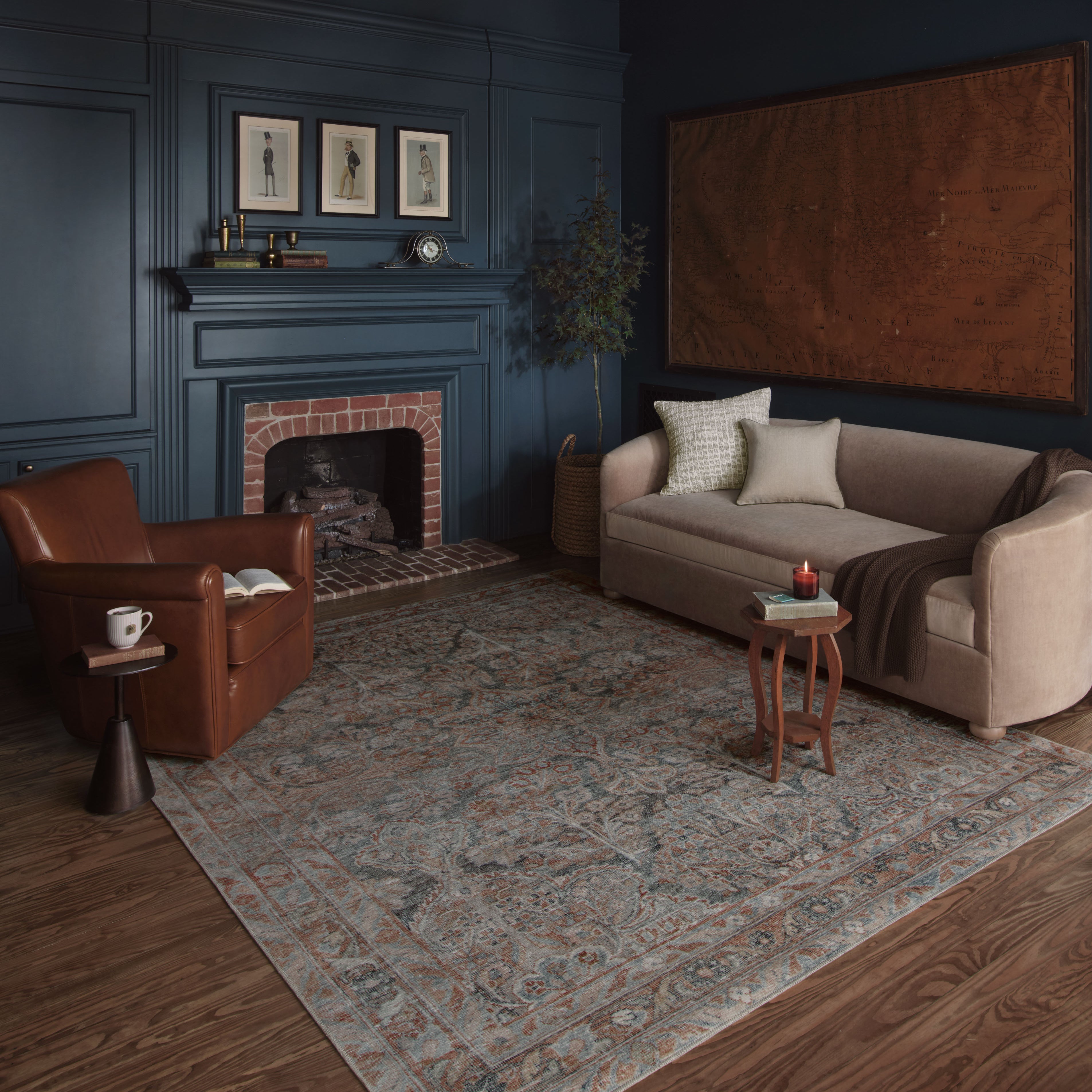 Loloi Lenna Ocean / Apricot Rug 2 - RUGS - patterned Loloi
