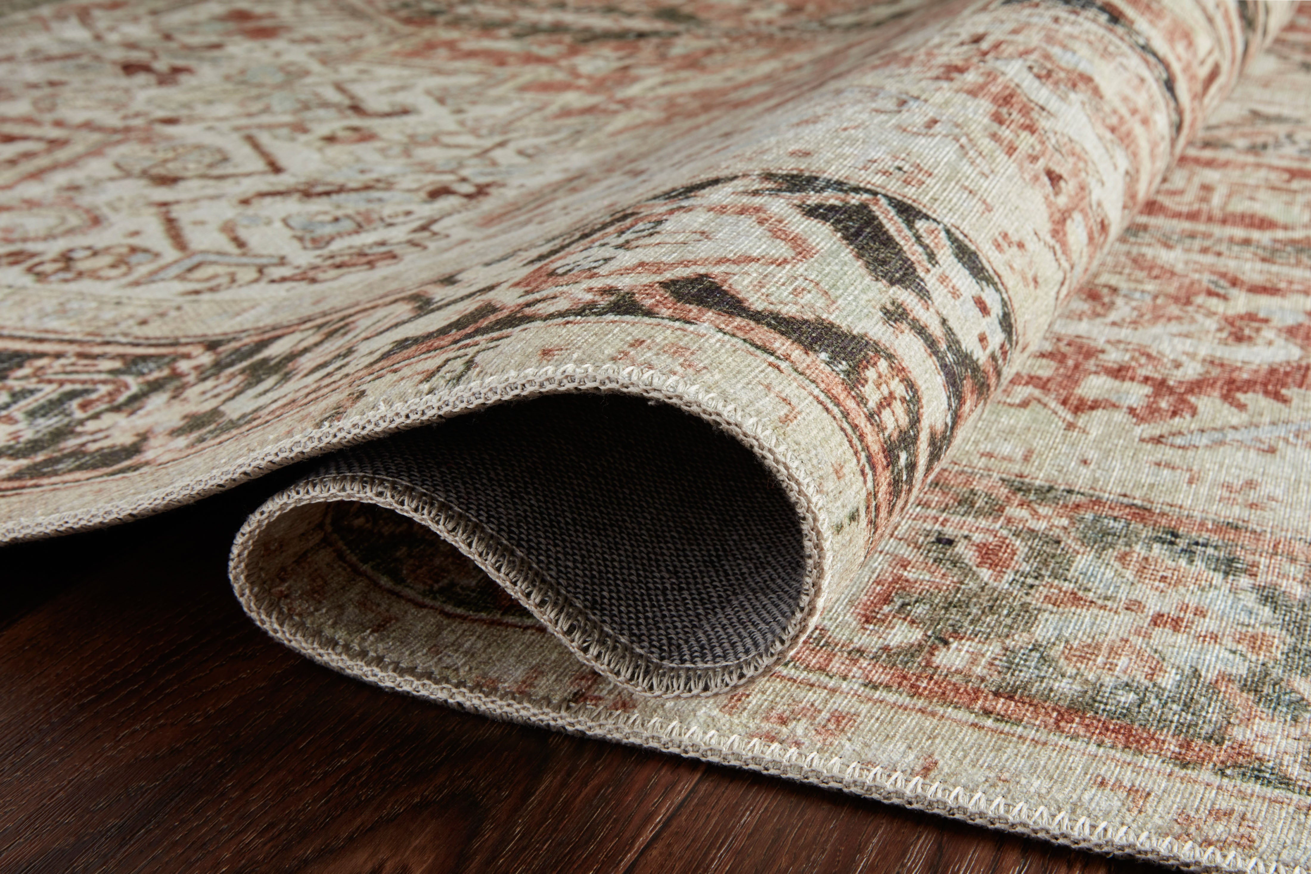 Loloi Lenna Rust / Charcoal Rug 2 - RUGS - patterned Loloi