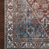 Magnolia Home By Joanna Gaines x Loloi Lenna Brick / Sky Rug RUGS - synthetic Loloi