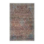Magnolia Home By Joanna Gaines x Loloi Lenna Brick / Sky Rug RUGS - synthetic Loloi 18" x 18"