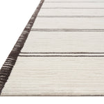 Magnolia Home By Joanna Gaines x Loloi Logan White / Mocha Rug RUGS - synthetic Loloi