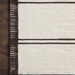 Magnolia Home By Joanna Gaines x Loloi Logan White / Mocha Rug RUGS - synthetic Loloi
