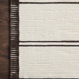 Magnolia Home By Joanna Gaines x Loloi Logan White / Mocha Rug RUGS - synthetic Loloi