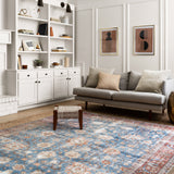 Loloi Loren Blue / Brick Rug RUGS - synthetic Loloi