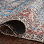 Loloi Loren Blue / Brick Rug RUGS - synthetic Loloi