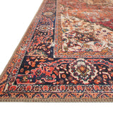 Loloi Loren Red / Navy Rug RUGS - synthetic Loloi