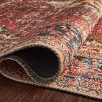 Loloi Loren Red / Navy Rug RUGS - synthetic Loloi
